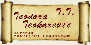 Teodora Teokarević vizit kartica